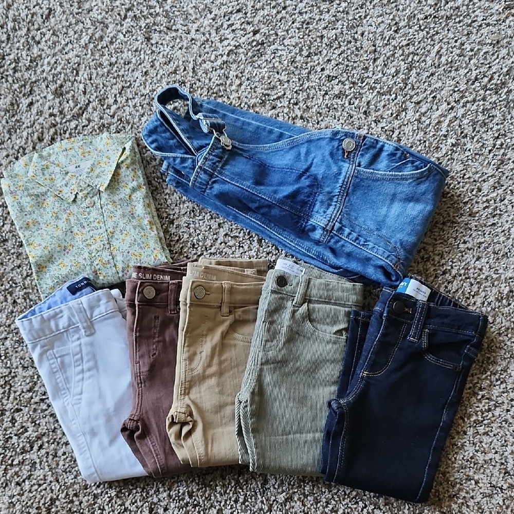 Zara Kids Jeans Assortment - Blue, Brown, Tan, Gray, White